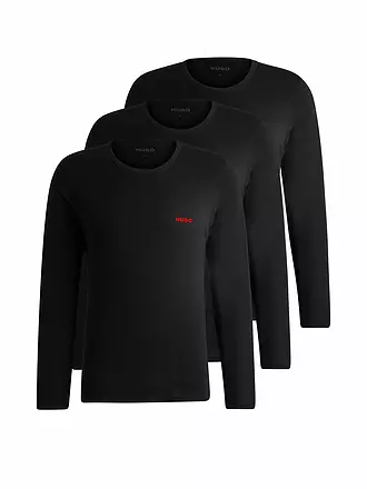 HUGO | Langarmshirt 3er Pkg. black | 